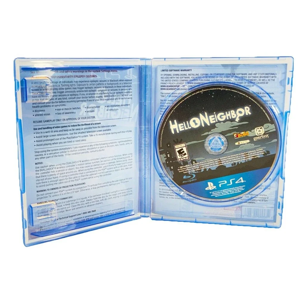 Hello Neighbor Sony PlayStation 4 Gearbox Publishing 2018 Tested